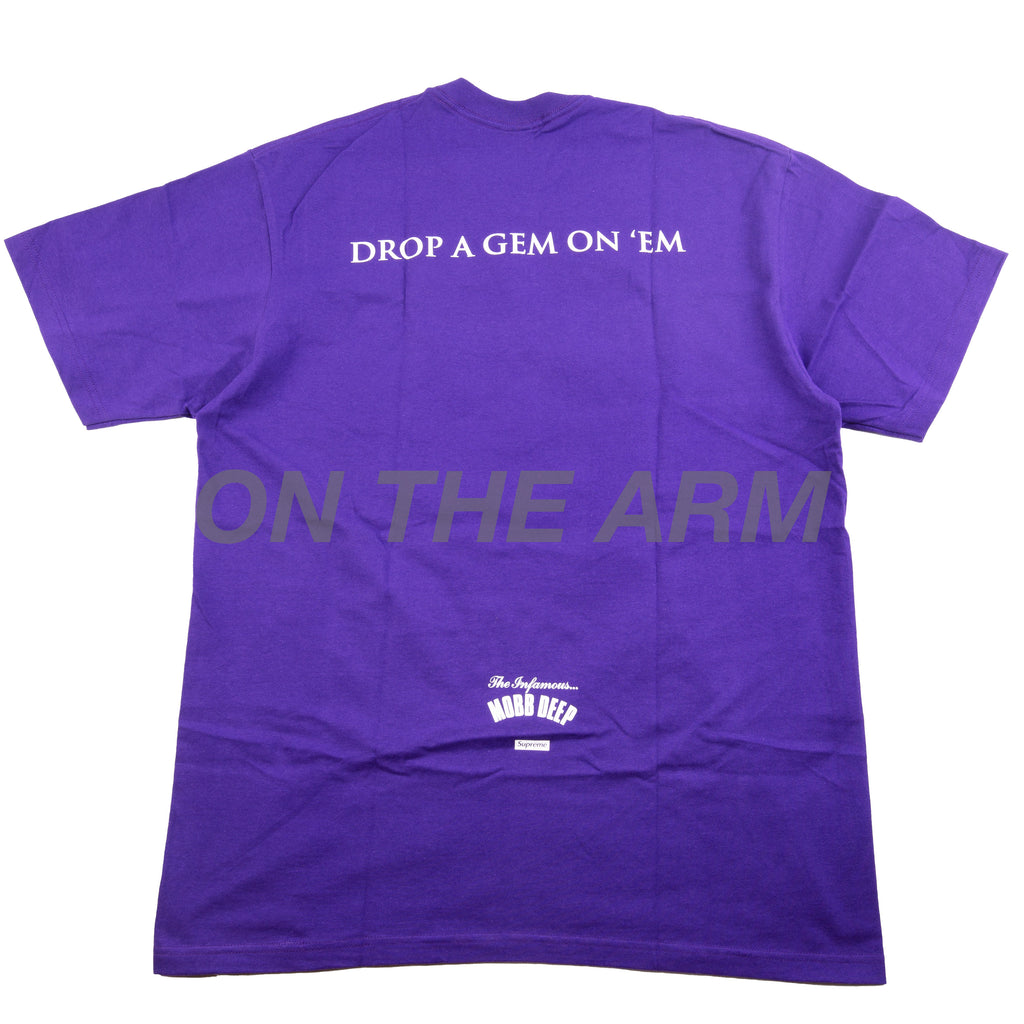 Supreme Purple Mobb Deep Dragon Tee – On The Arm