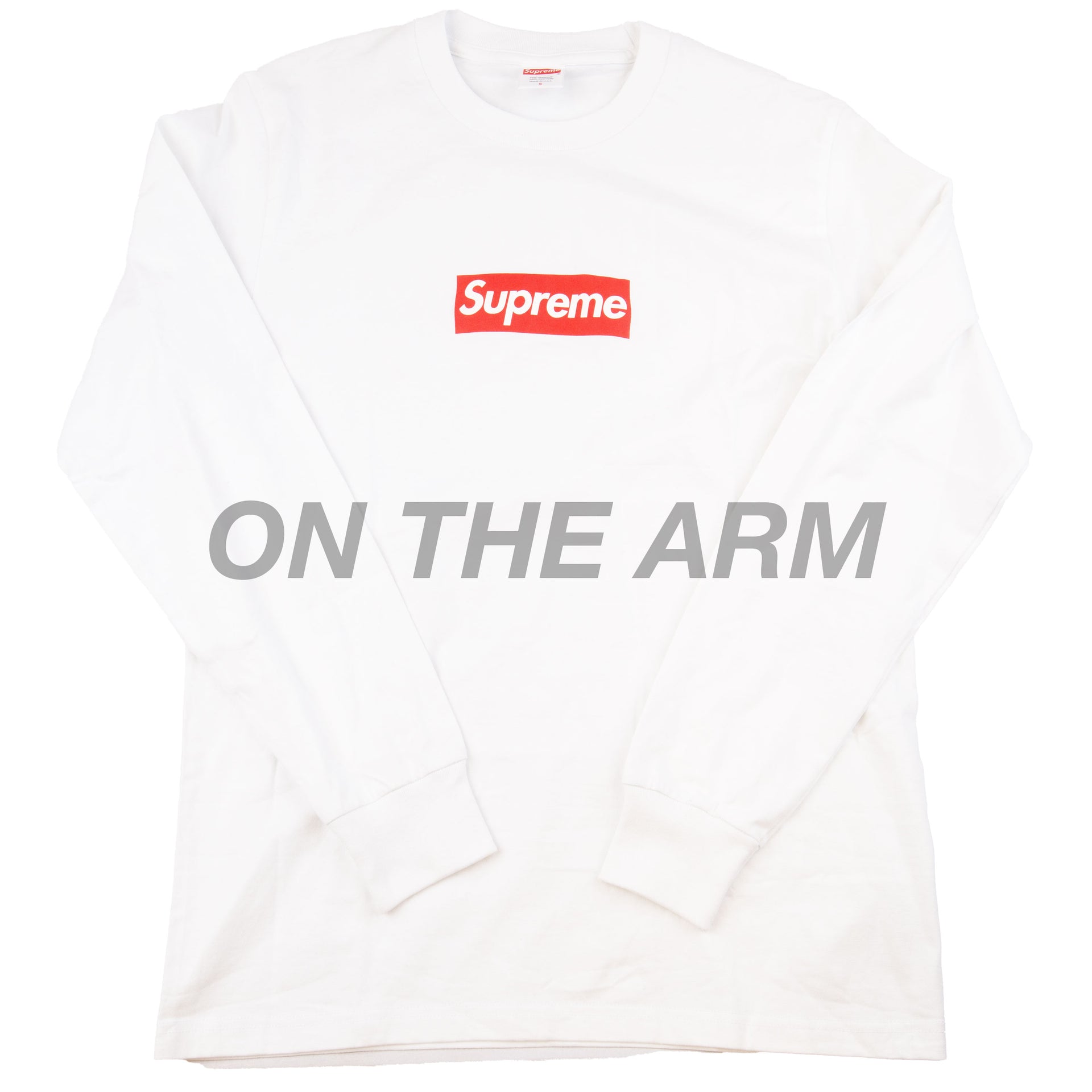 Supreme White Box Logo L/S