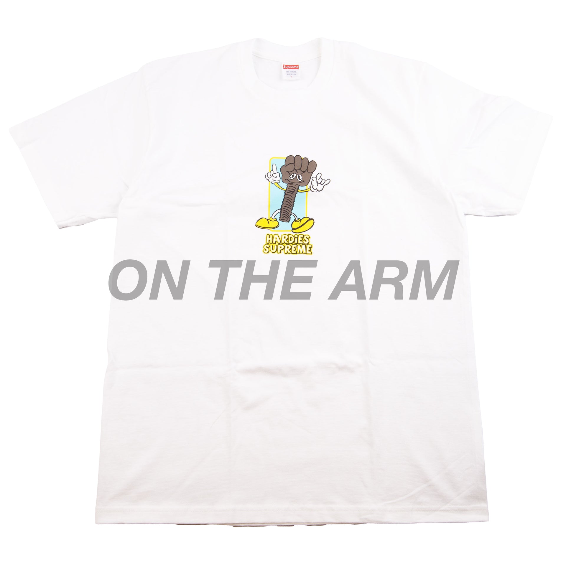 Supreme White Hardies Bolt Tee