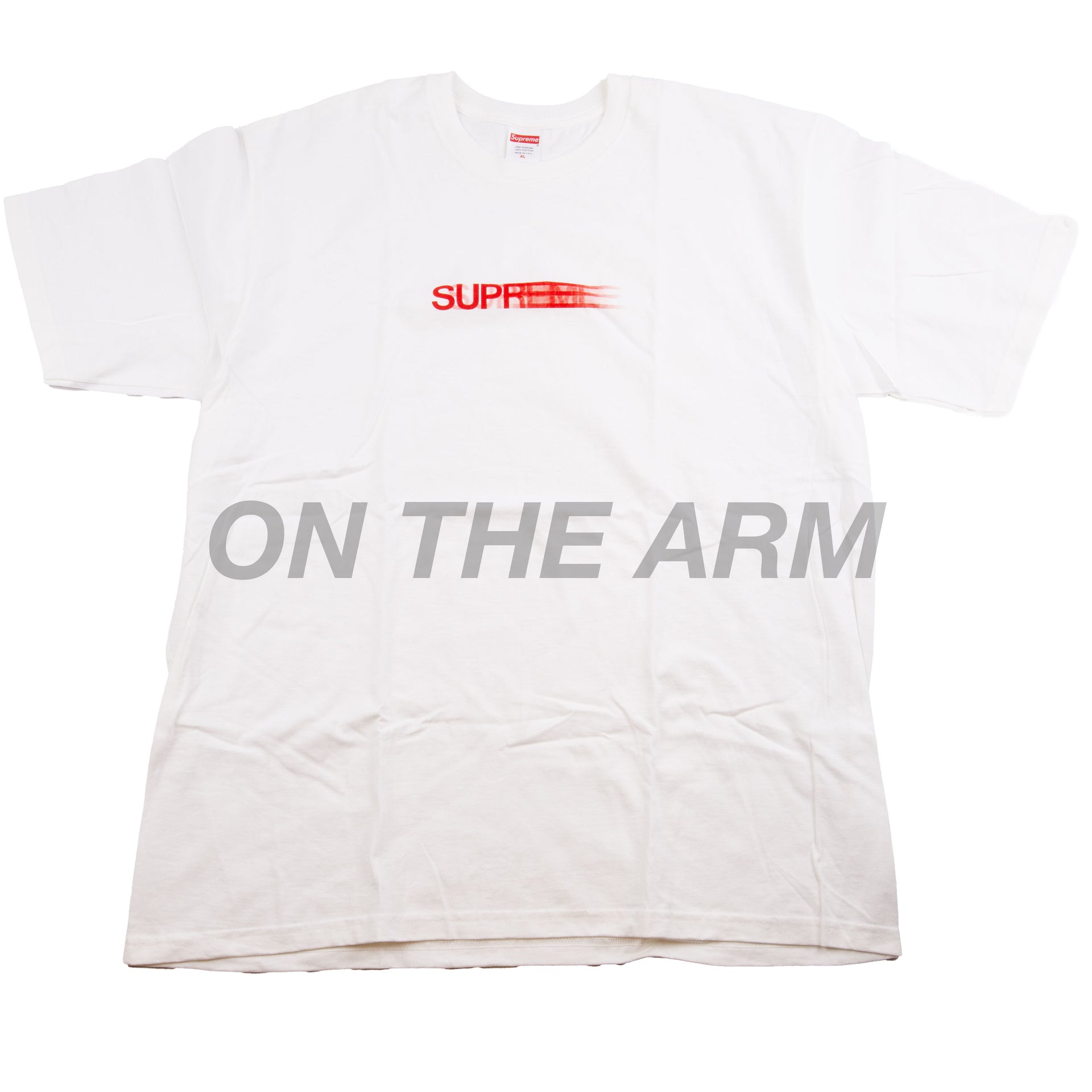Supreme White/Red Motion Logo Tee