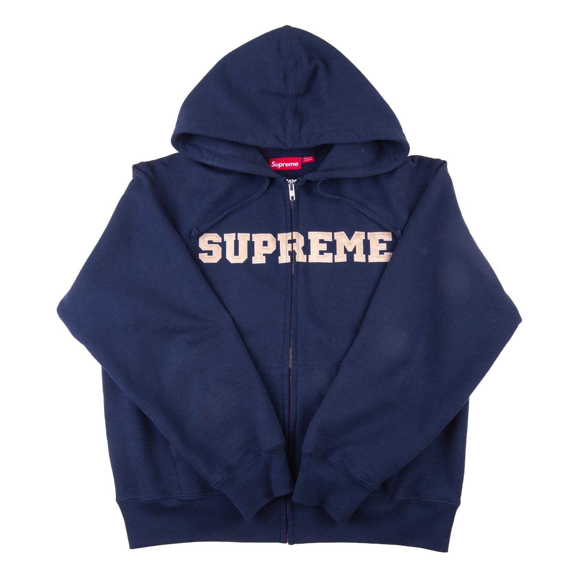 Supreme Navy Collegiate Zip PRE-OWNED