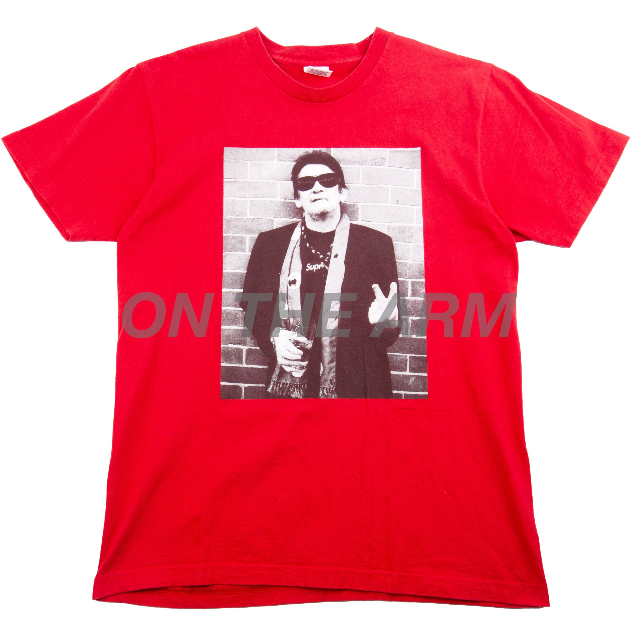 Supreme Red Shane MacGowan Photo Tee PRE-OWNED – On The Arm