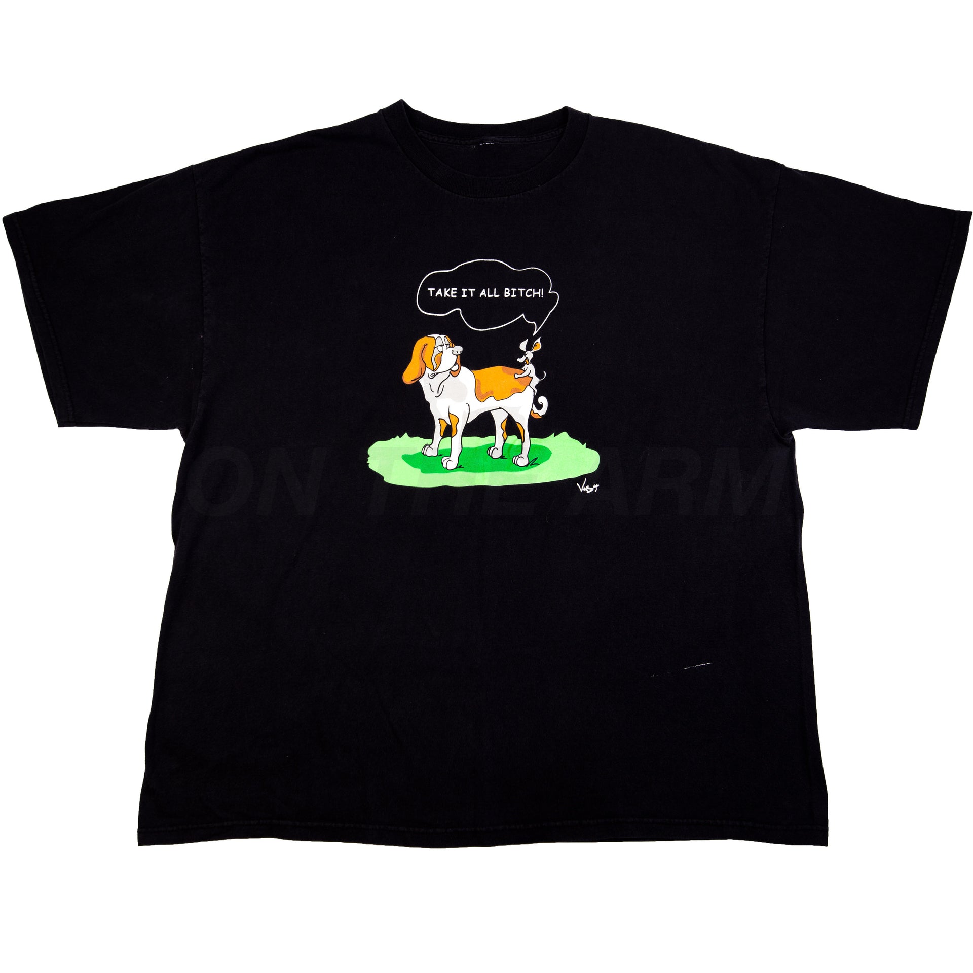 Vintage Black Take It All Bitch Tee (2000's)