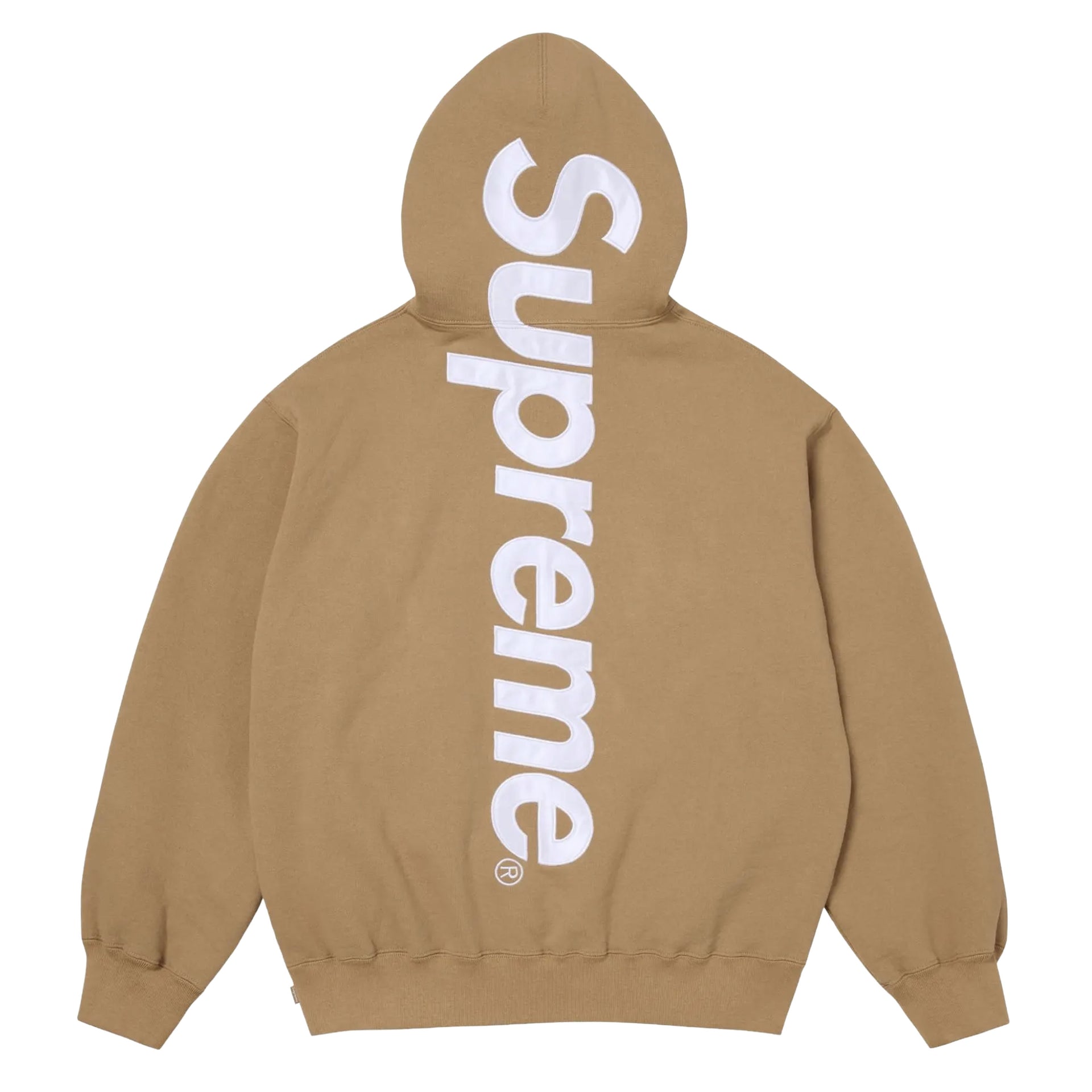 Supreme Tan Satin Applique Hoodie