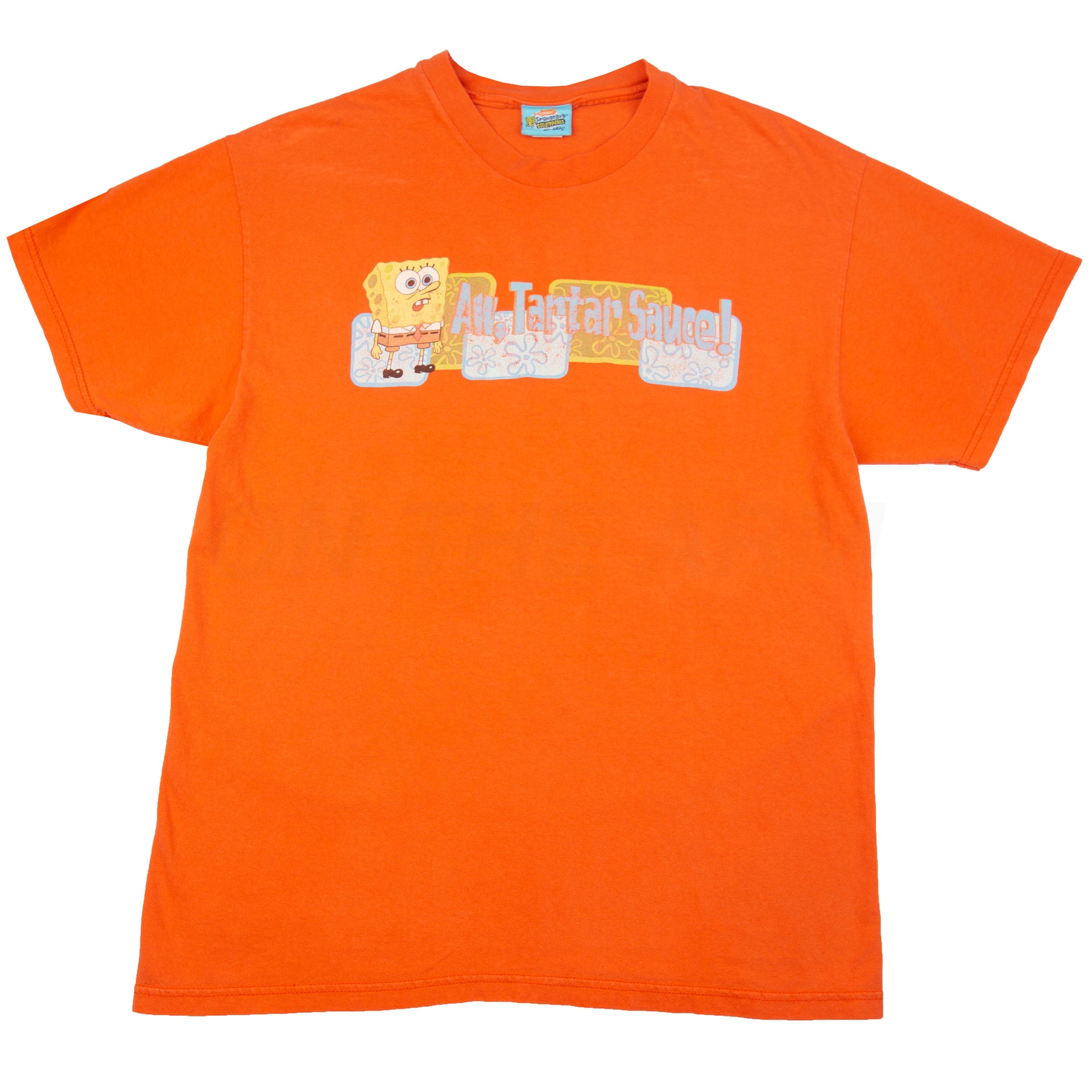 Vintage Orange Spongebob Squarepants Tartar Sauce Tee (2001)
