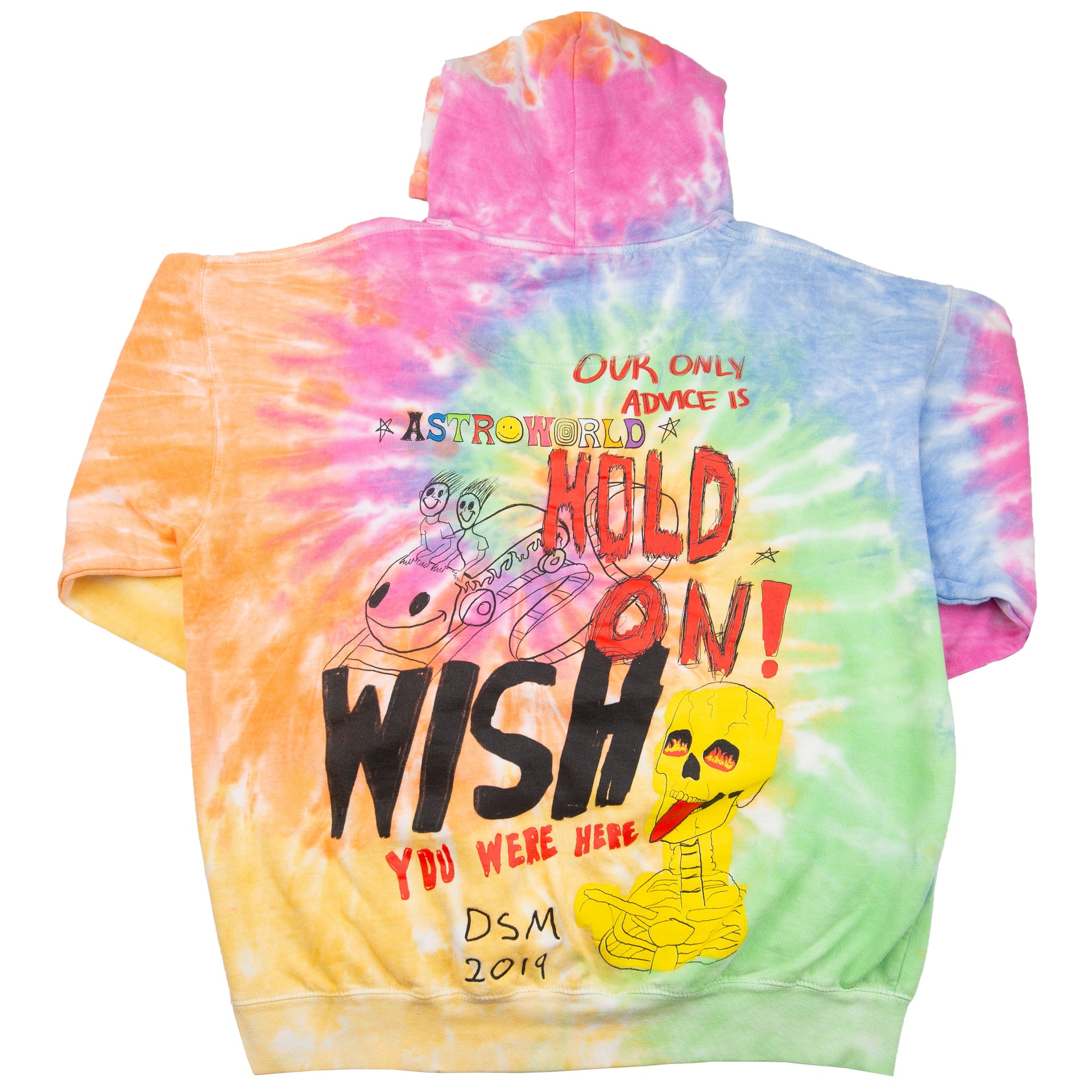 Travis Scott Tie Dye Dover Street Market Hoodie PRE-OWNED