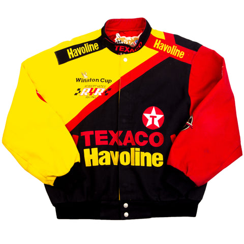Vintage Black Jeff Hamilton Racing Texaco Jacket (1990's)