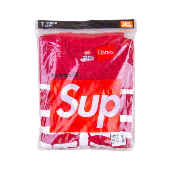 Supreme Red Hanes Bone Thermal