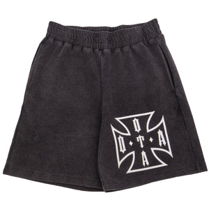 OTA Washed Black Choppa Thermal Shorts