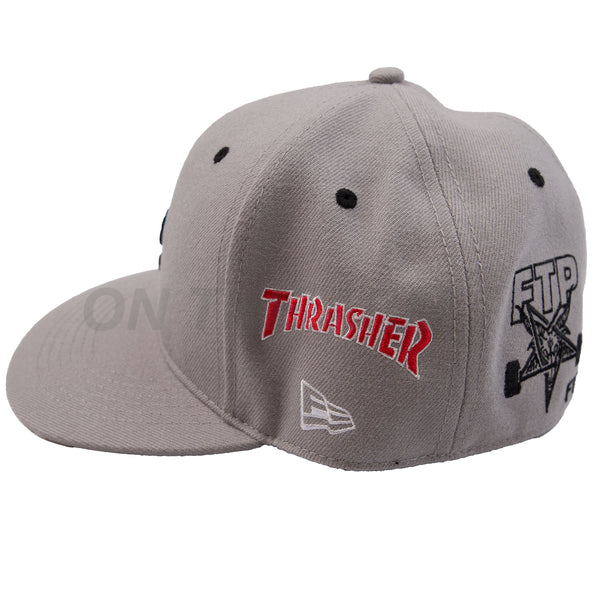 FTP Grey Thrasher Fitted Hat PRE-OWNED