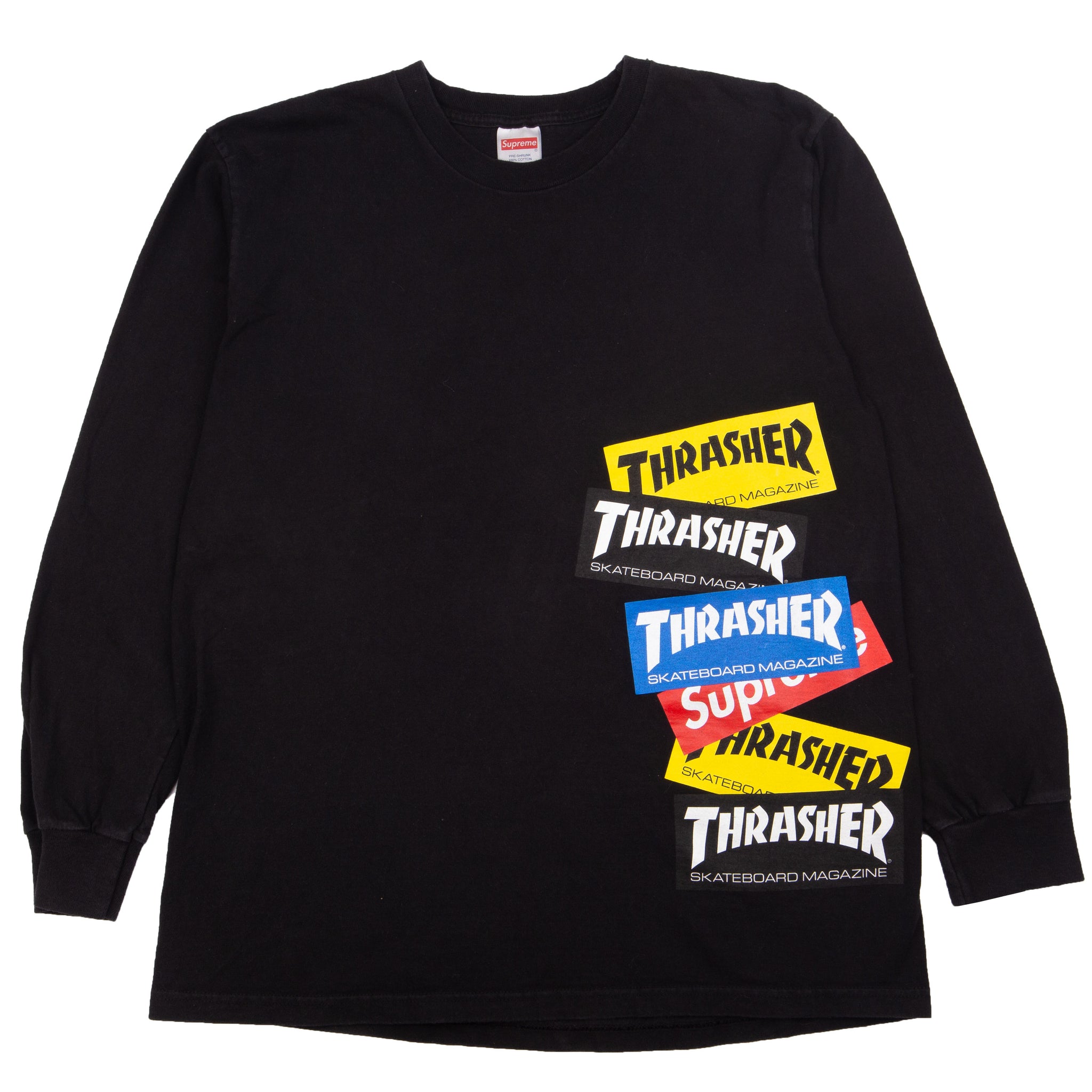 Supreme Black Thrasher L/S PRE-OWNED