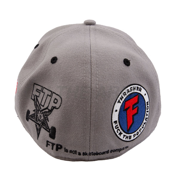 FTP Grey Thrasher Fitted Hat PRE-OWNED