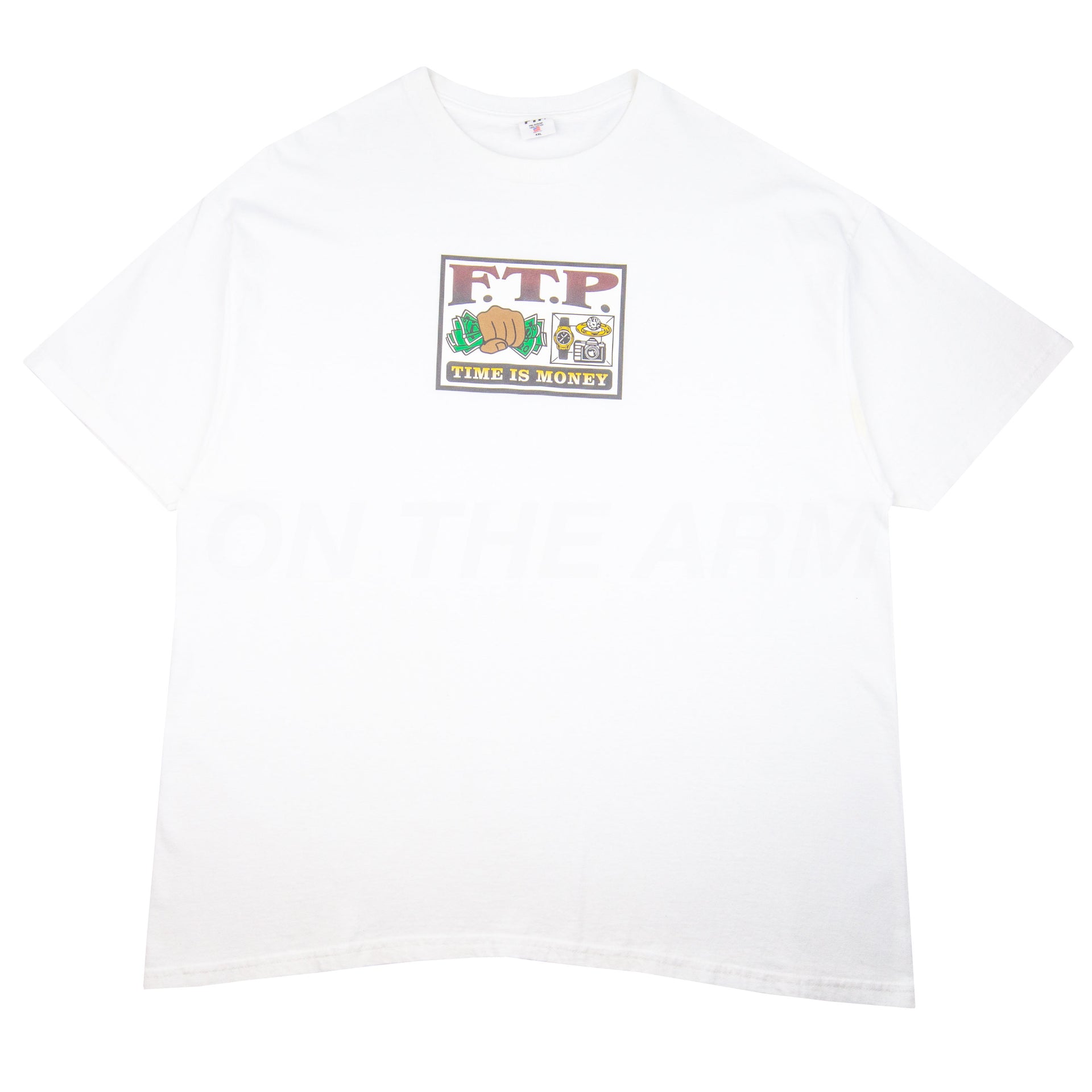 FTP White Time Is Money Tee PRE-OWNED