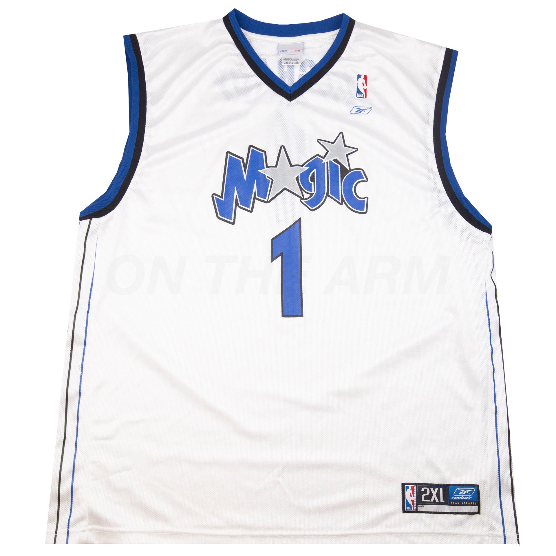 Vintage White McGrady Reebok Jersey (2000's)