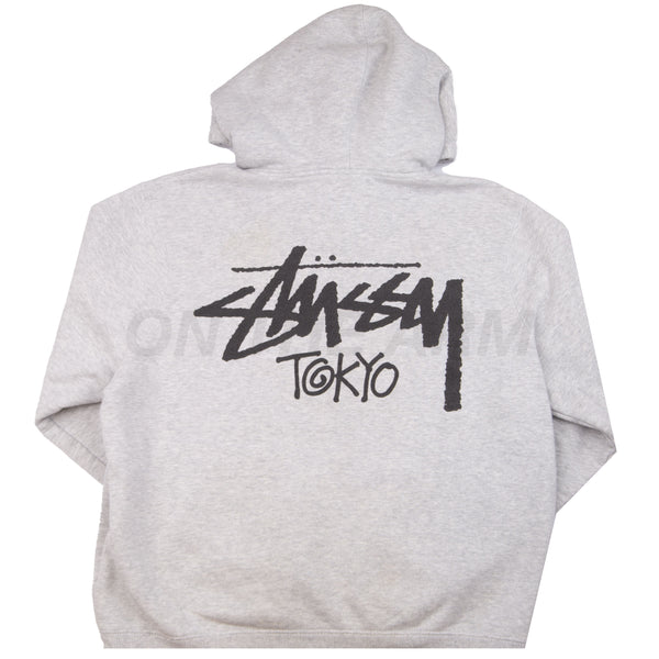 Stussy Grey Tokyo Chapter Hoodie PRE-OWNED