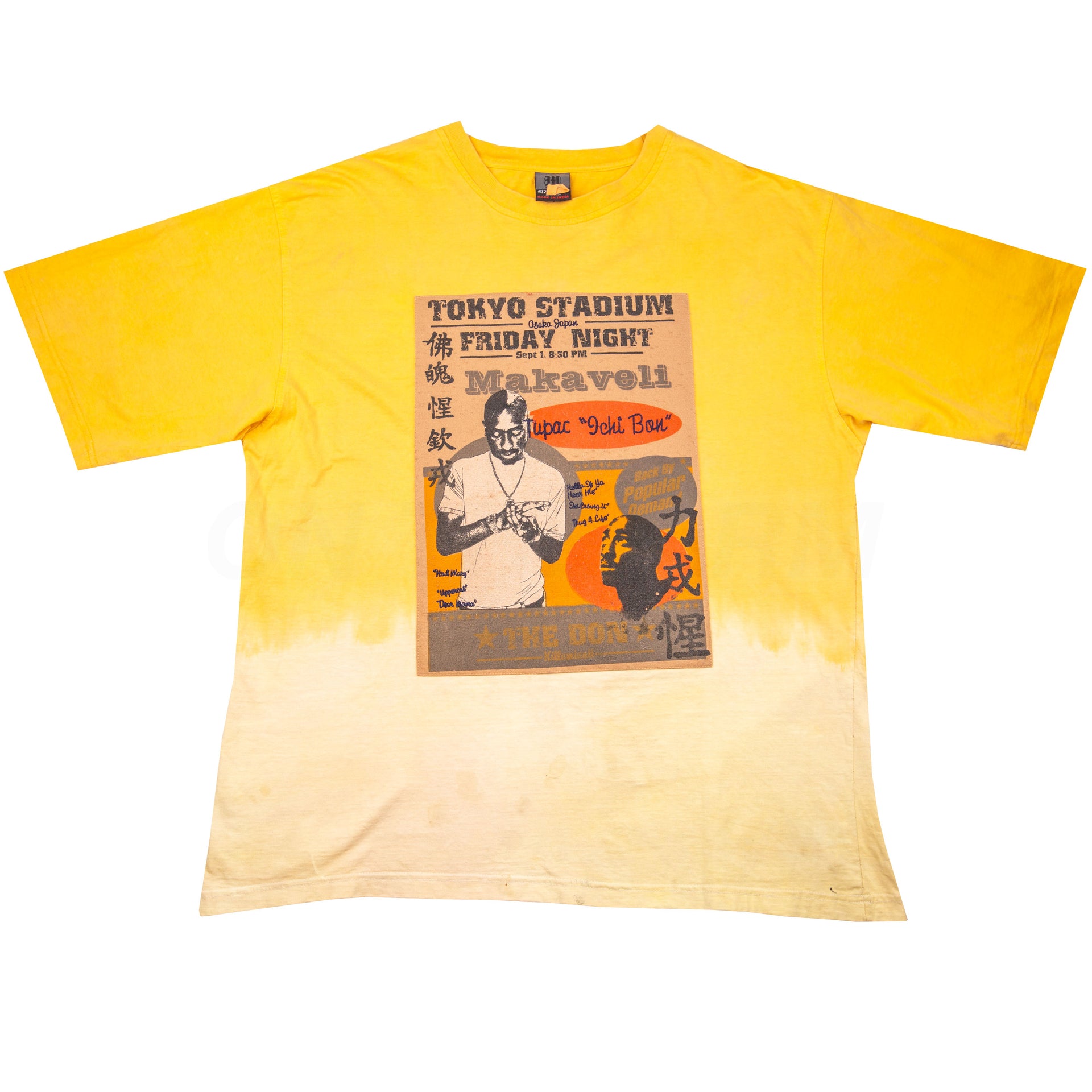 Vintage Yellow 2Pac Tokyo Tee (1990's)