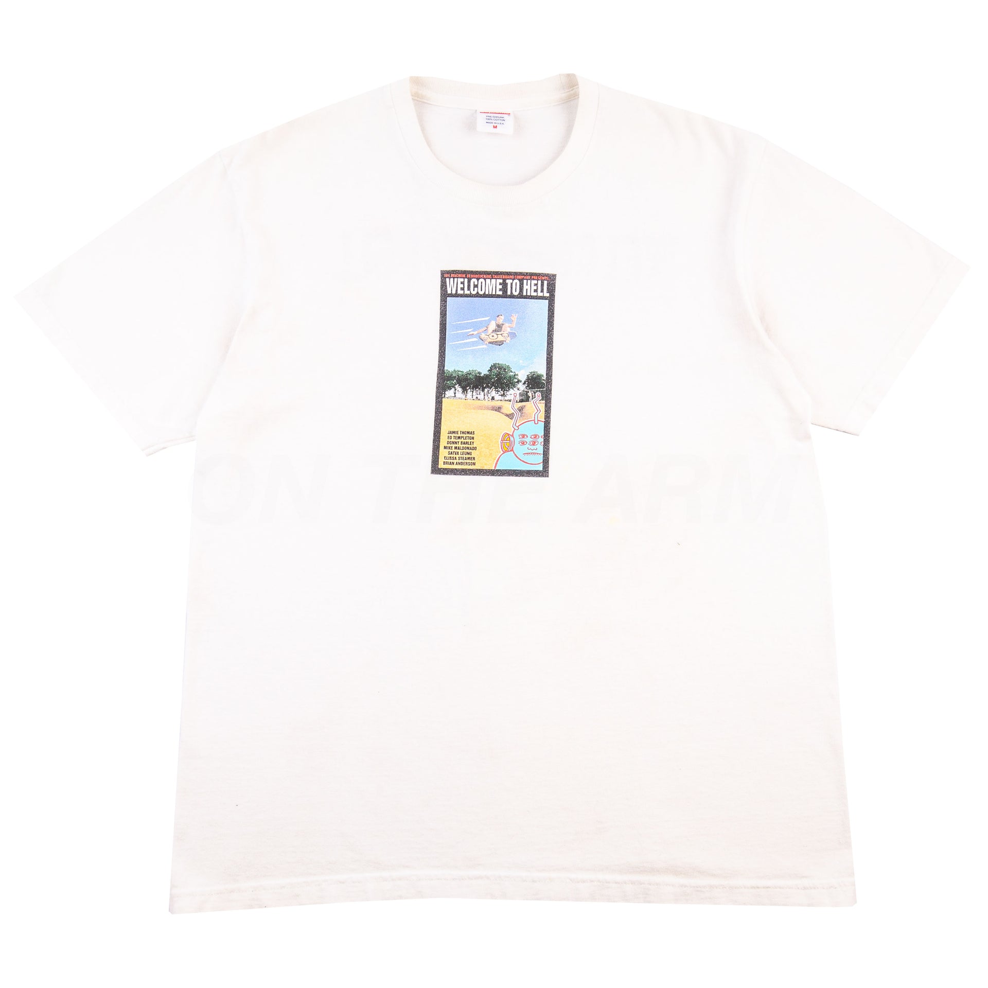 Supreme White Toy Machine Tee PRE-OWNED
