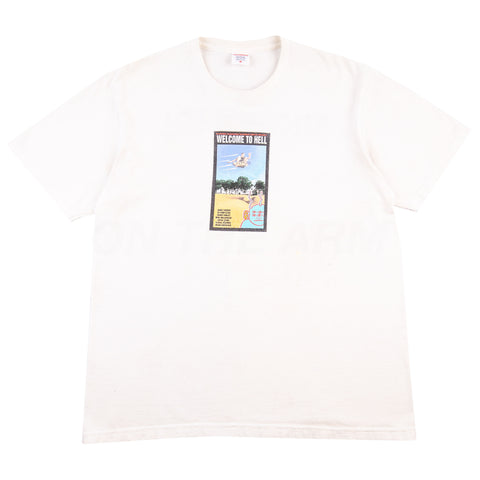 Supreme White Toy Machine Tee PRE-OWNED