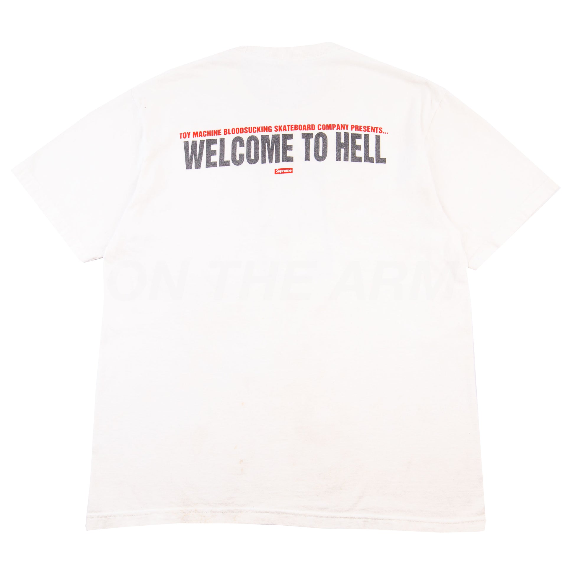 Supreme White Toy Machine Tee PRE-OWNED