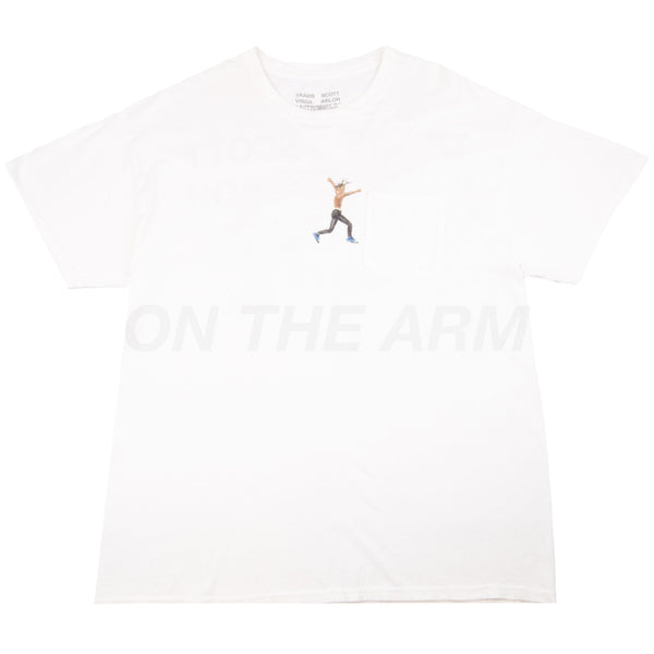 Travis Scott White Virgil Abloh By A Thread Pocket Tee