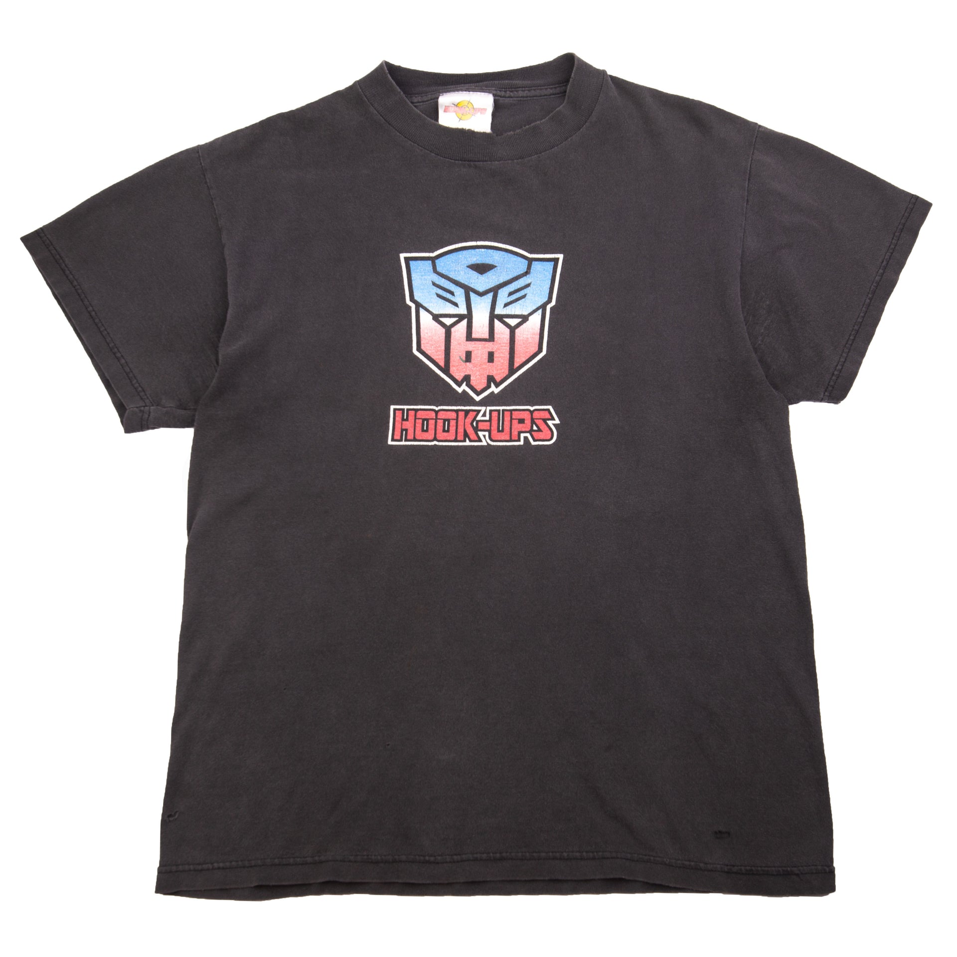 Vintage Faded Black Hook Ups Transformers Tee (1990's)