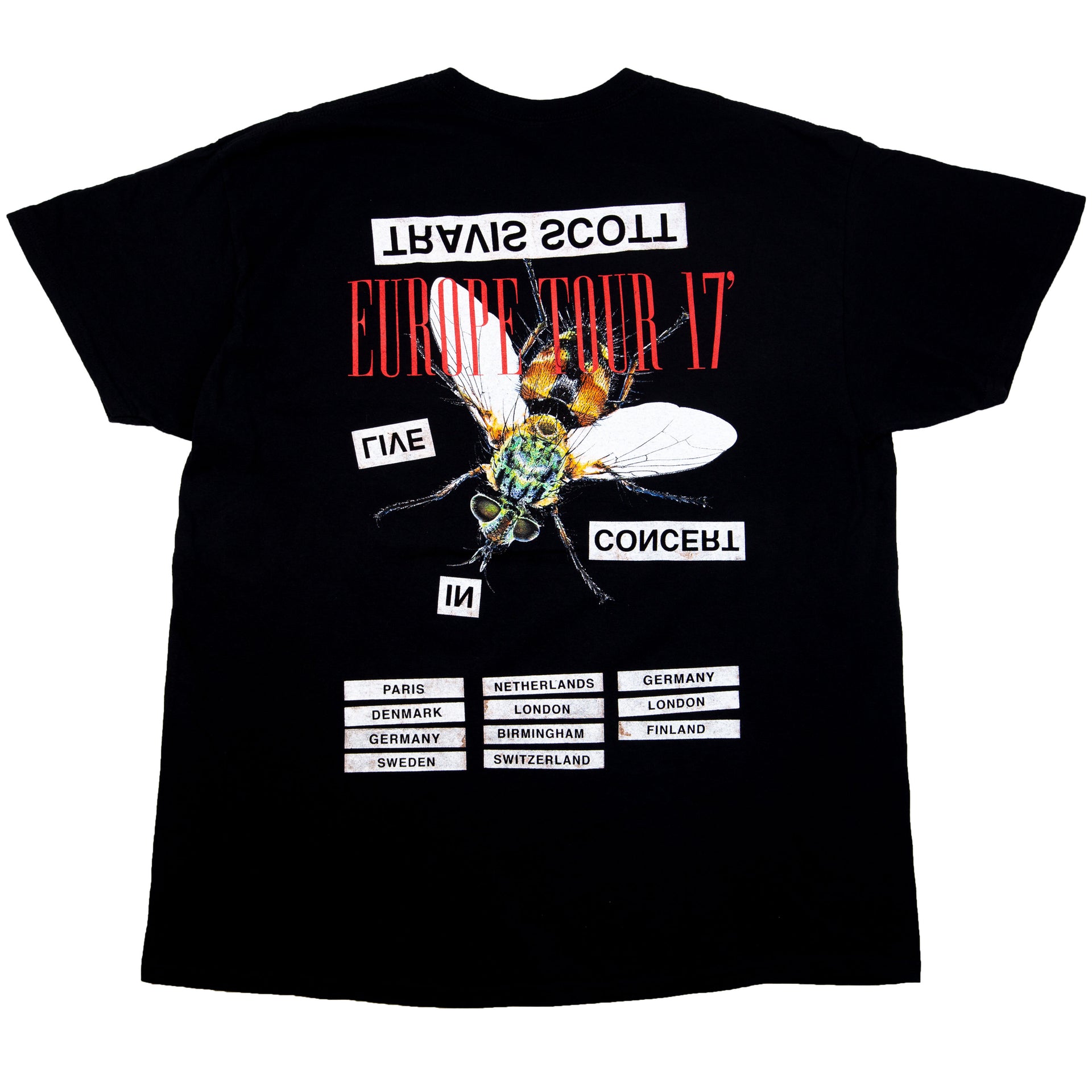 Travis Scott Black Europe Tour Tee (2017)