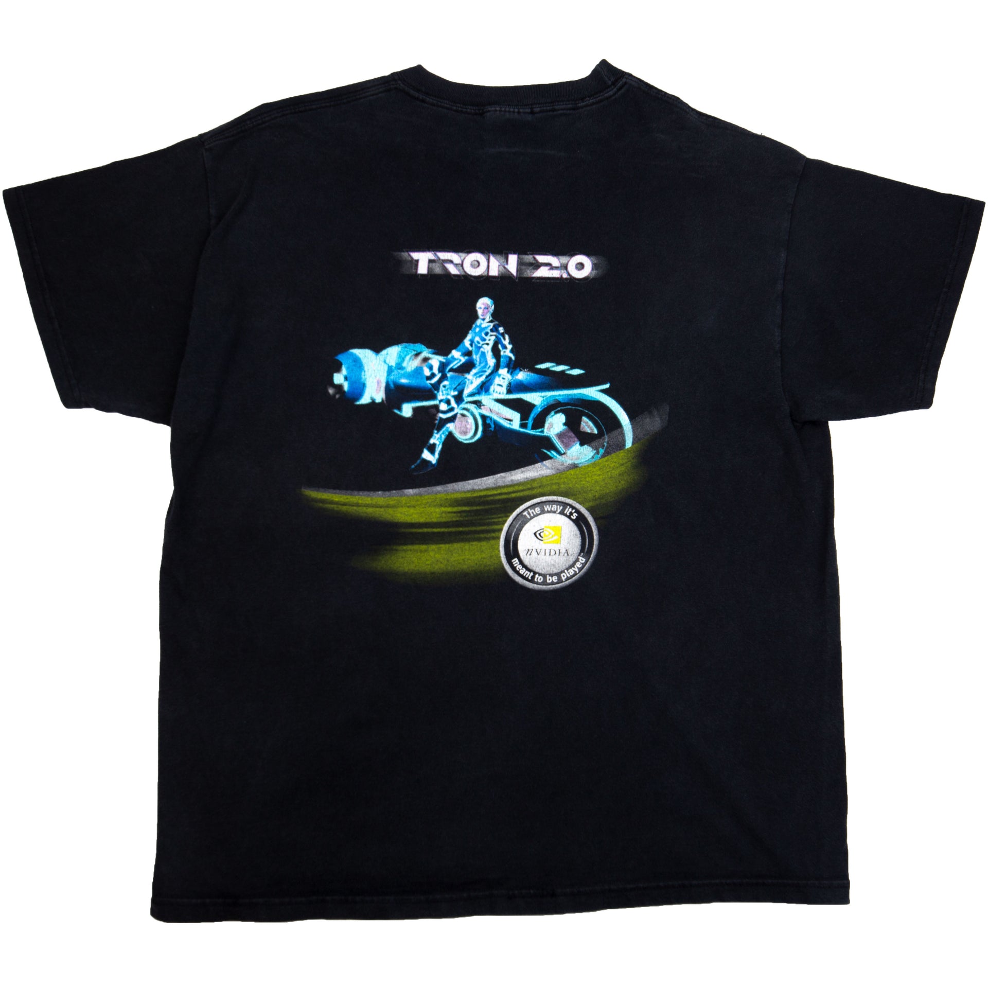Vintage Black NVIDIA Tron 2.0 Tee (2000's)