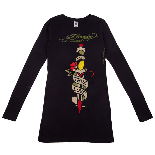 Vintage Black Ed Hardy True Love L/S (2000's)