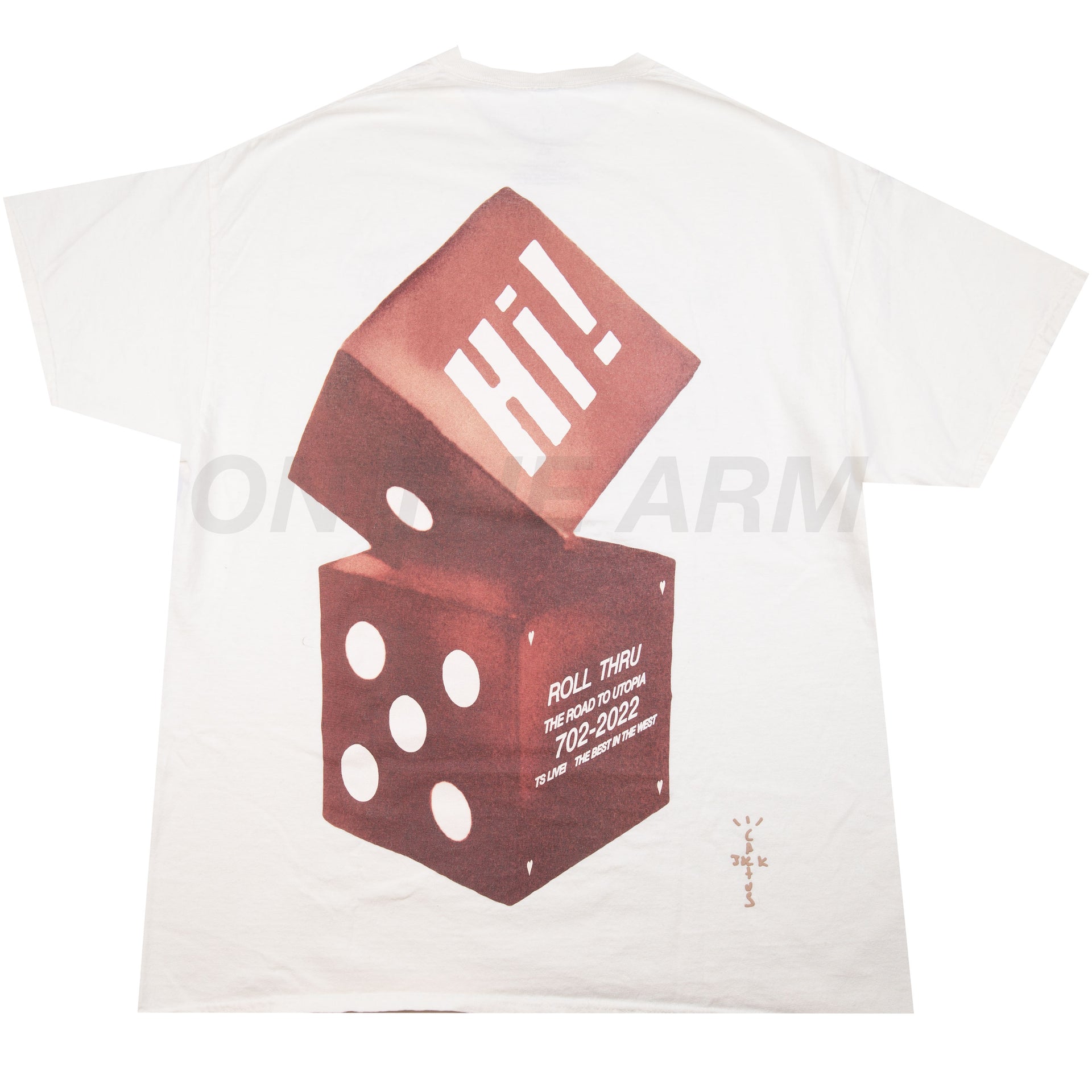 Travis Scott White Road To Utopia Tee PRE-OWNED