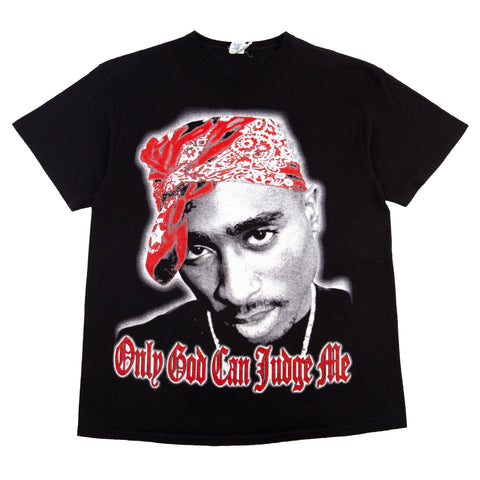 Vintage Black Tupac Only God Can Judge Me Tee (2000's)