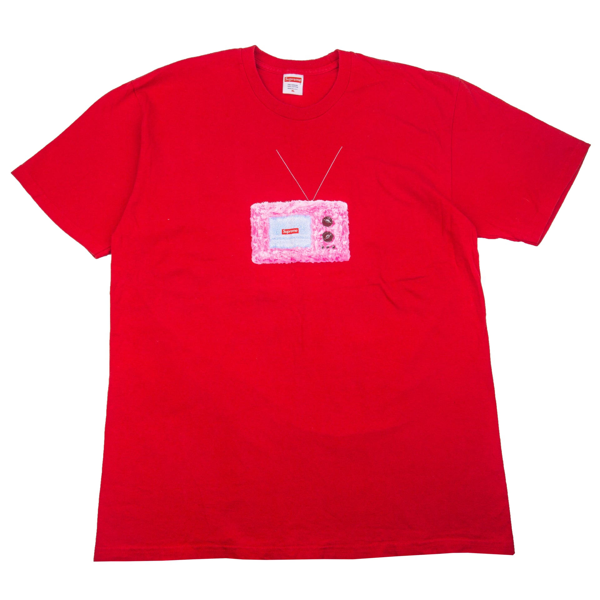 Supreme Red TV Tee PRE-OWNED
