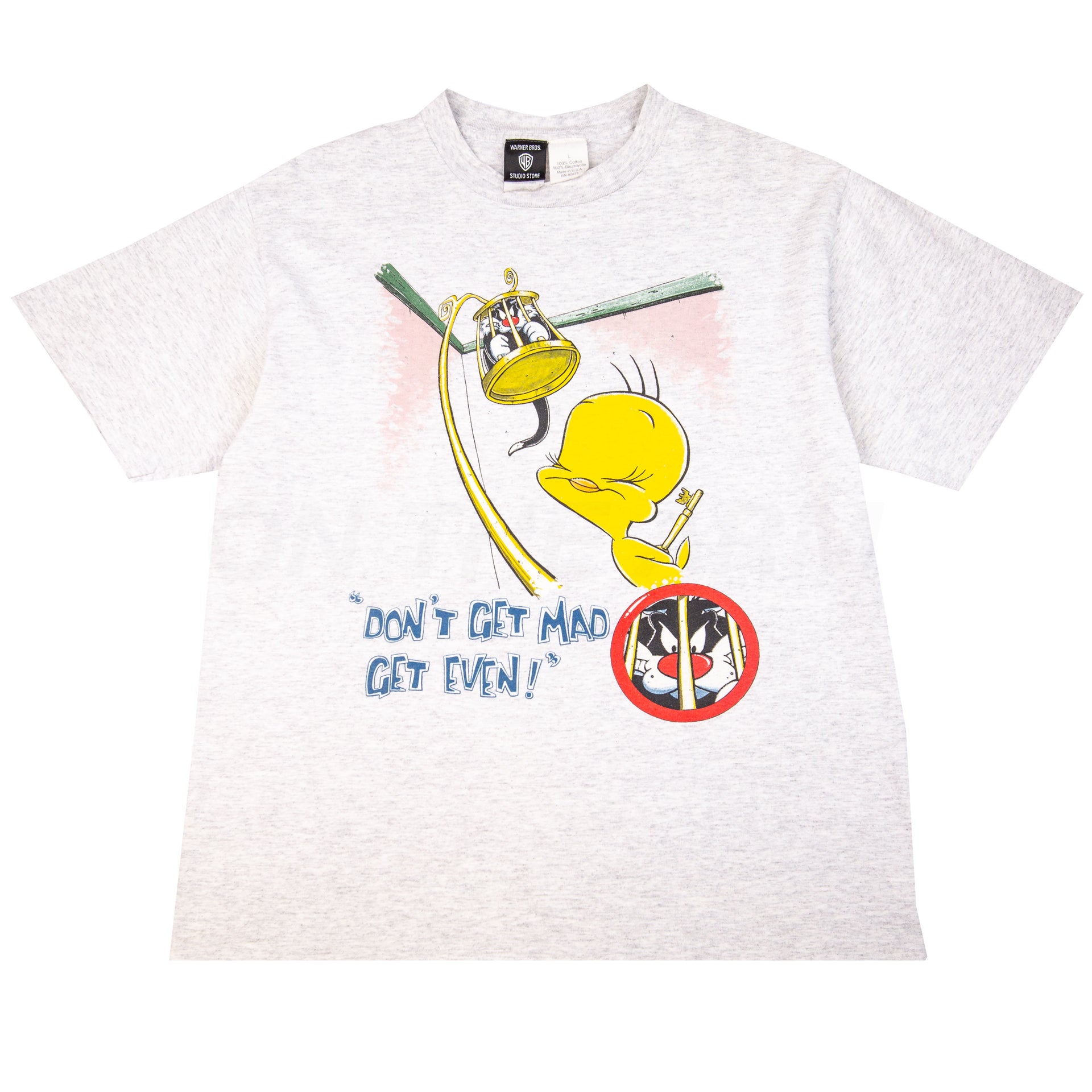 Vintage Grey Tweety & Sylvester Get Even Tee (2000's)
