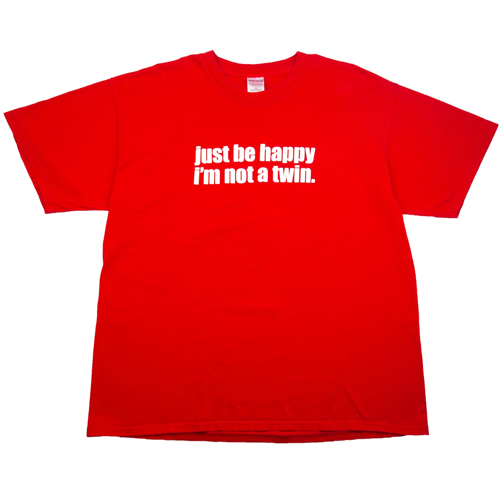 Vintage Red Just Be Happy Tee (2000's)