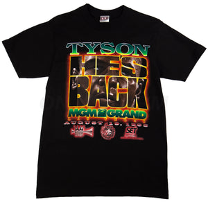 Vintage Black Mike Tyson He's Back Tee (1995)
