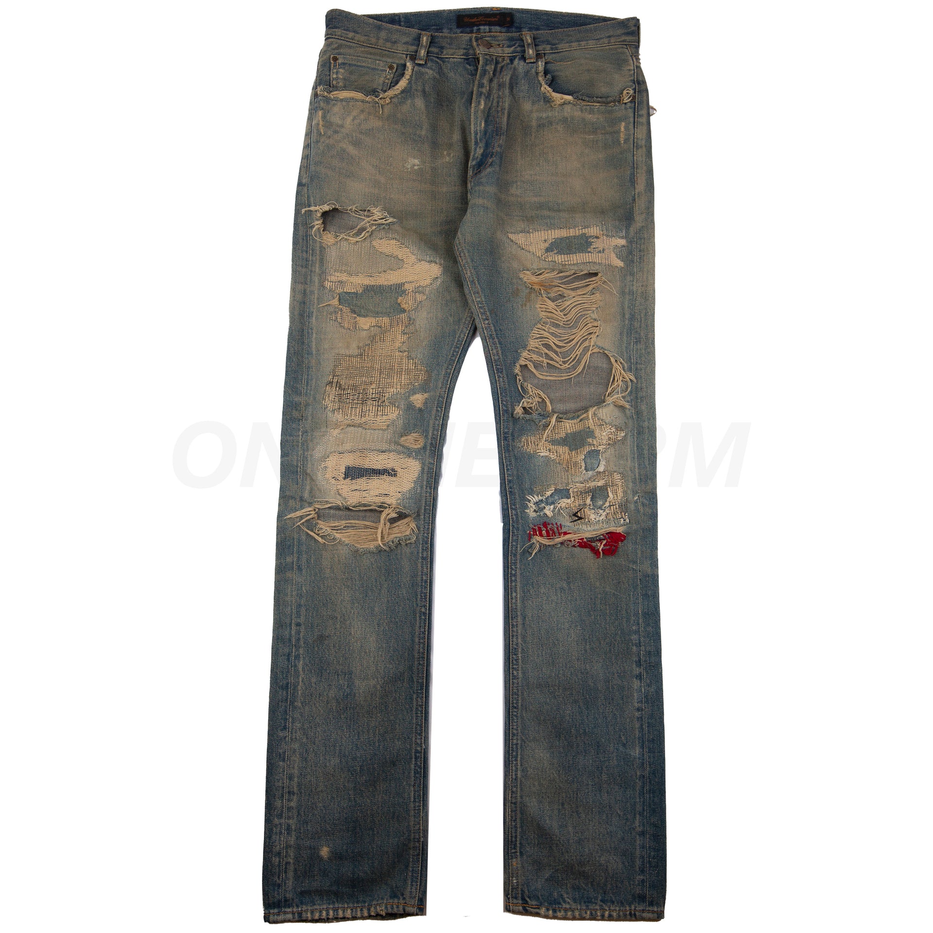 Undercover Red Yarn 68 Denim AW04 PRE-OWNED