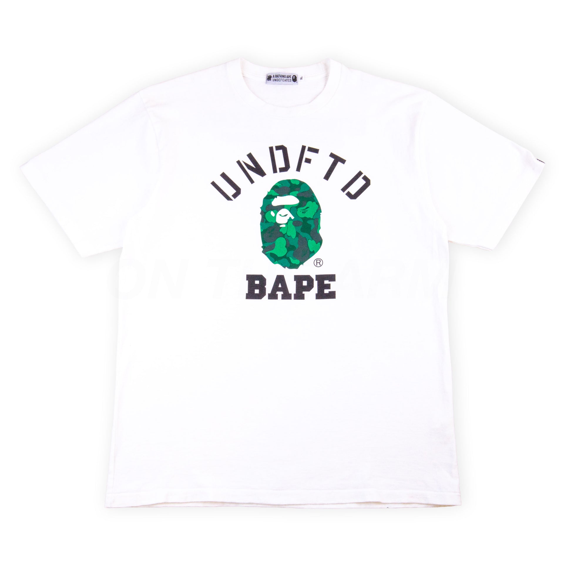 Bape White Undefeated Los Angeles College Tee PRE-OWNED