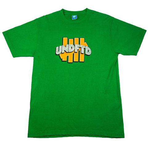 Undefeated Green Foil Print Tee PRE-OWNED