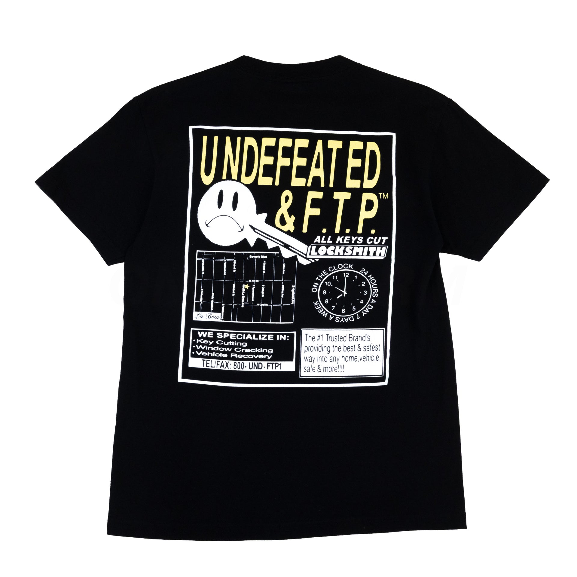 FTP Black Undefeated Key Tee PRE-OWNED