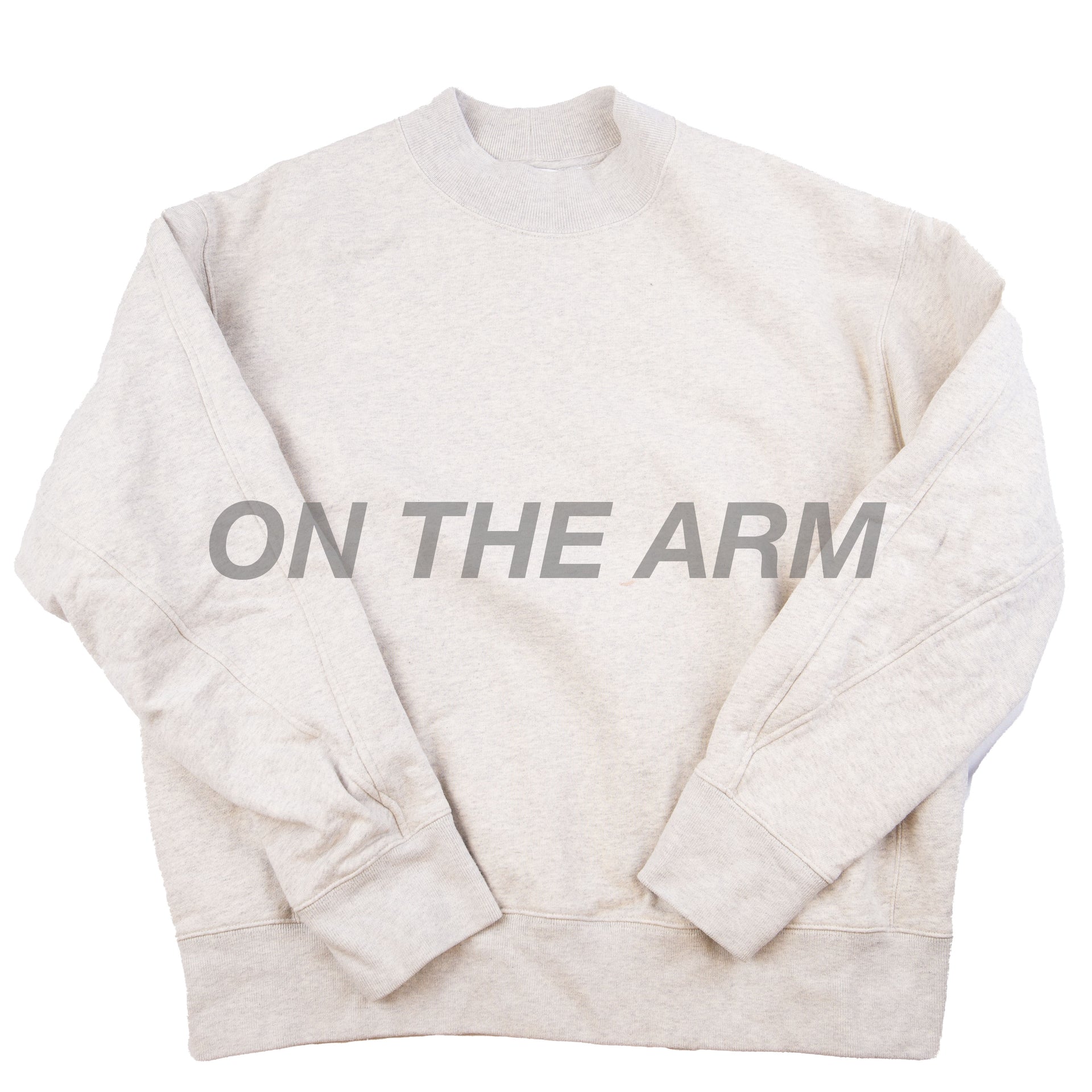 Uniqlo Grey Mock Neck Crew PRE-OWNED