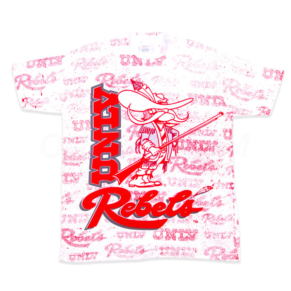 Vintage White All Over Print UNLV Tee (1990's)