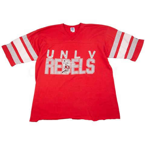 Vintage Red UNLV Runnin Rebel Cropped Jersey Top (1990's)