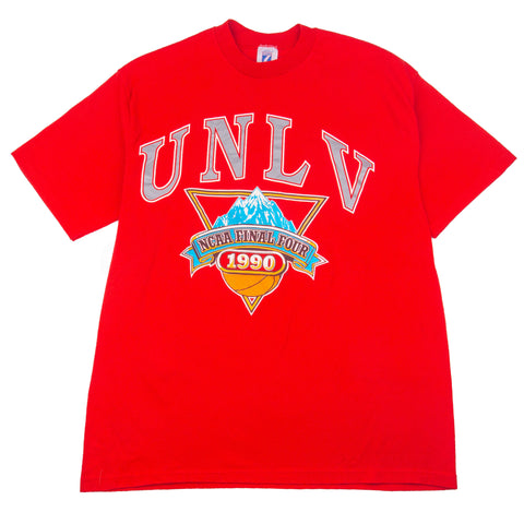 Vintage Red UNLV NCAA Final Four Tee (1990)