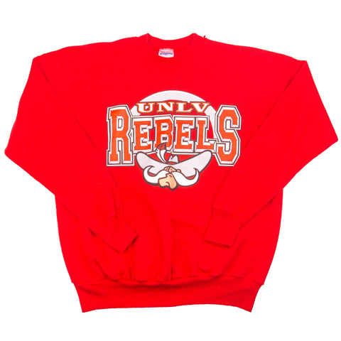 Vintage Red UNLV Rebels Crew