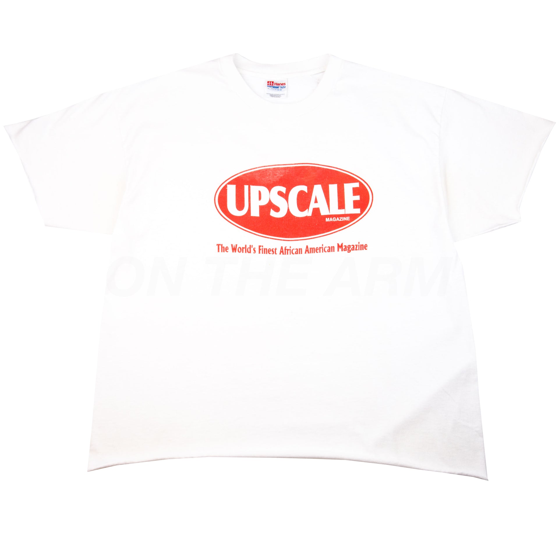 Vintage White Upscale Magazine Crop Tee (1990's)
