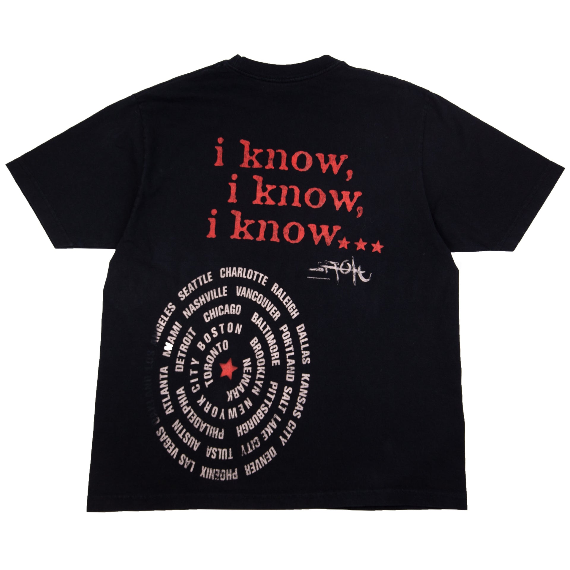 Travis Scott Black I Know Utopia Tour Tee PRE-OWNED