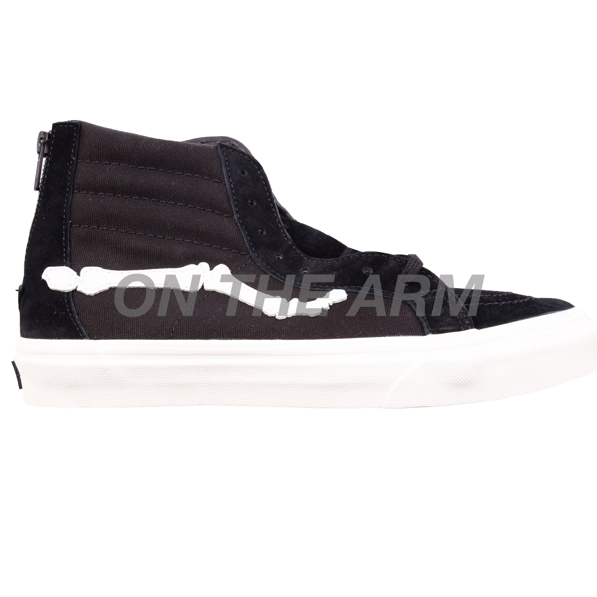 Vans Black Blends Bones Sk8 Hi Zip