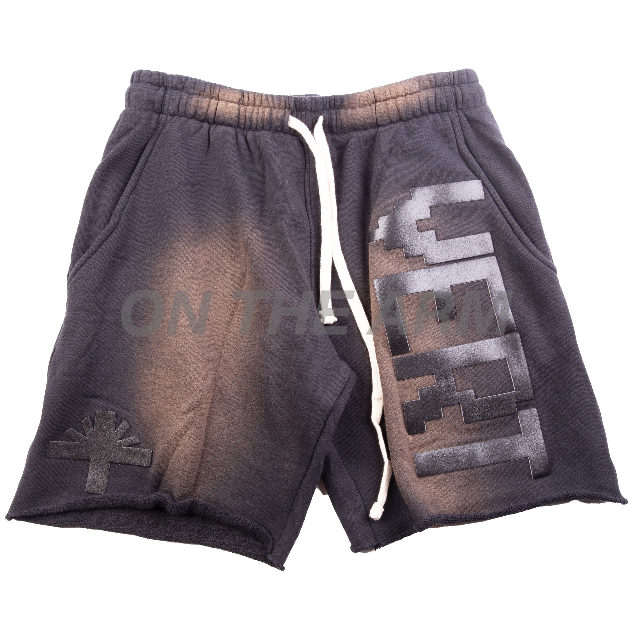 Vertabrae Black Sweatshorts