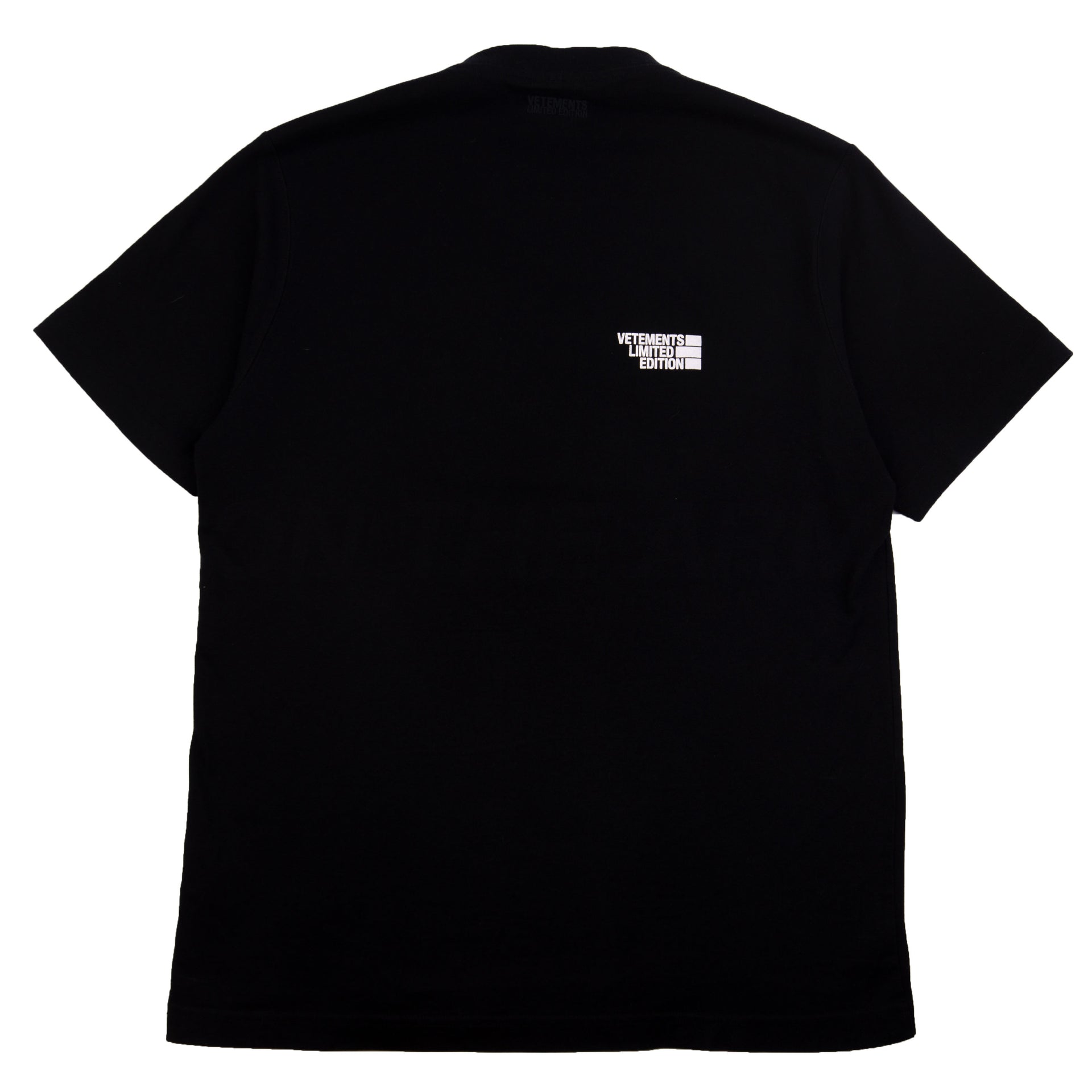 Vetements Black Limited Edition Tee PRE-OWNED