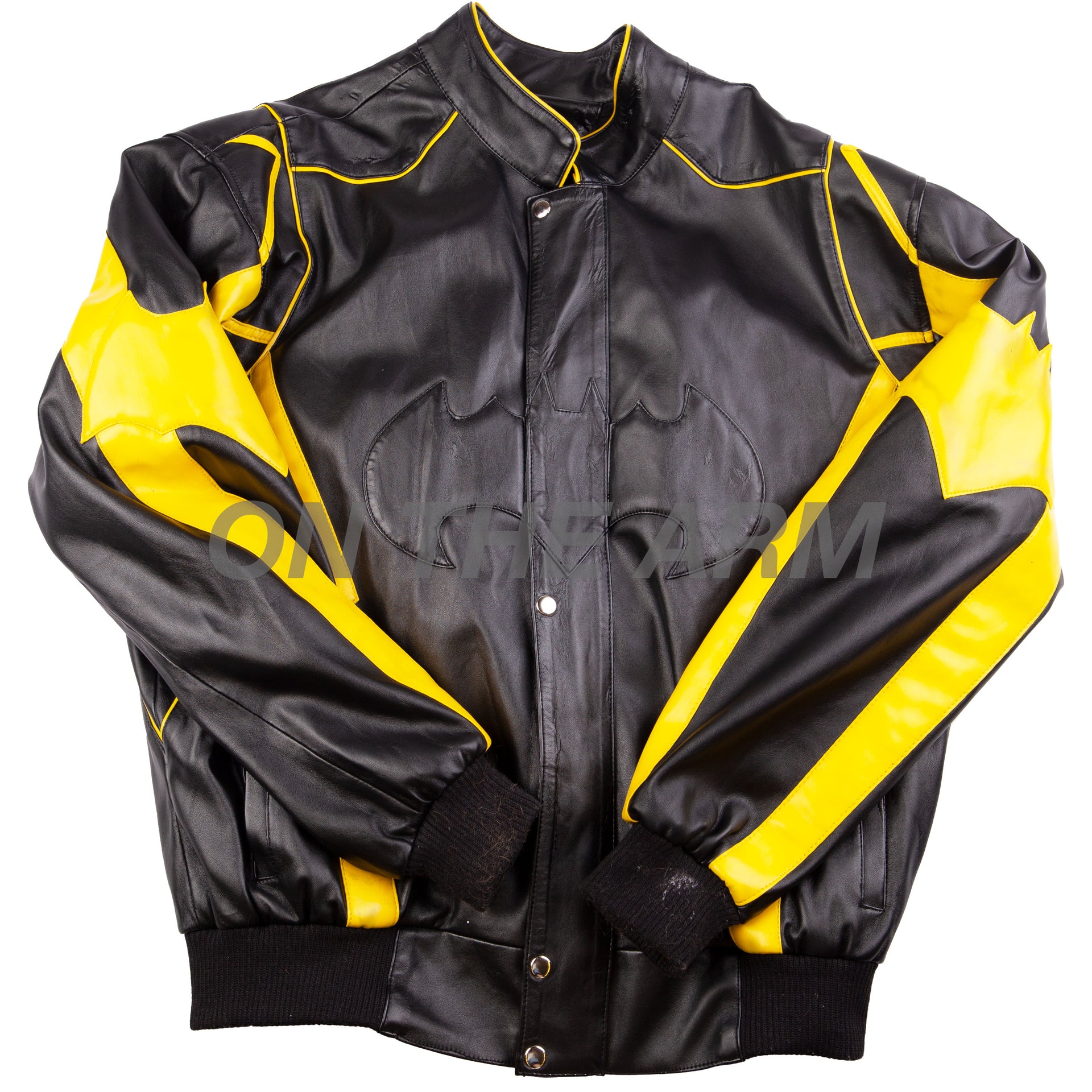 Batman Black Faux Leather Jacket PRE-OWNED