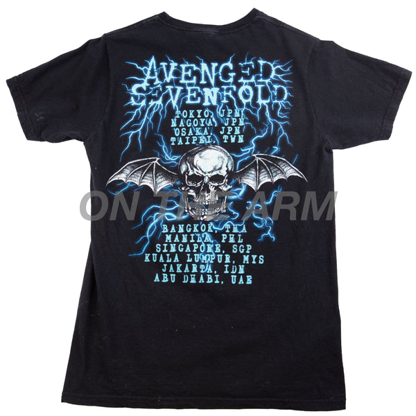 Avenged Sevenfold Black Asia Tour tee PRE-OWNED (2011)